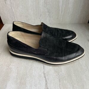Karen Millen 37 6 black suede platform sneakers